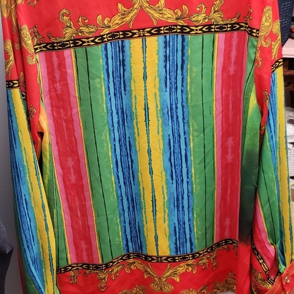 SIMONS, M2 colorful & visually striking blouse - Versace Vibes - Picture 2 of 9